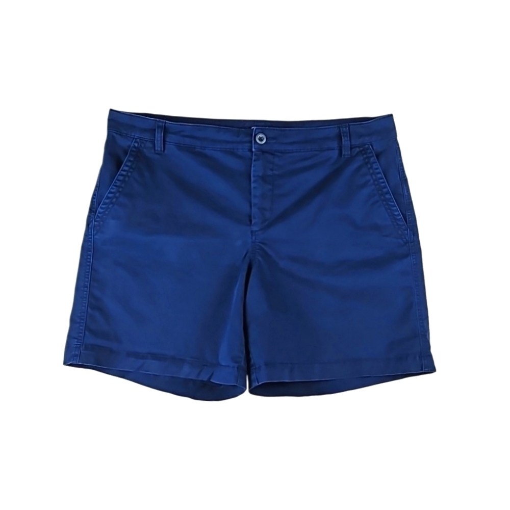 Women's Shorts Chaps Cotton Shorts Navy Blue Size 12